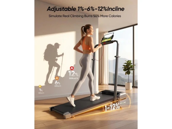12% Incline Folding Treadmill — Connected Equipment, Acezoe