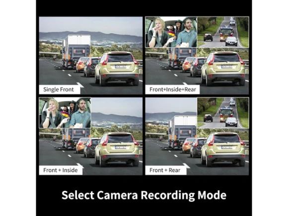 3-Channel Dash Camera with 2.5K Front Camera and IR Night Vision — Dash Cam, Xelite