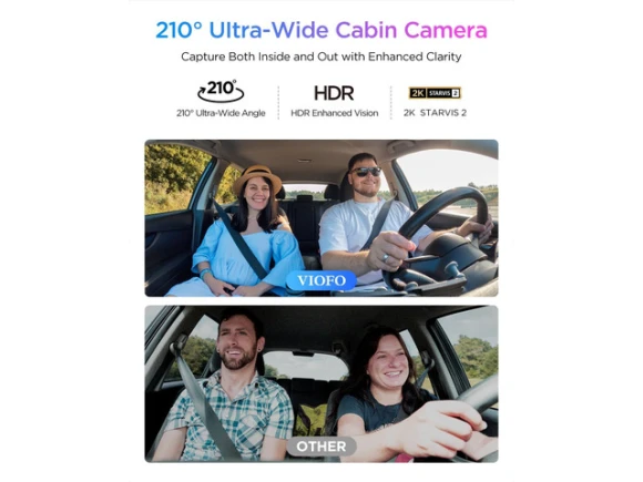 4K+2K+2K Front, Cabin and Rear Dash Cam — Dash Cam, VIOFO