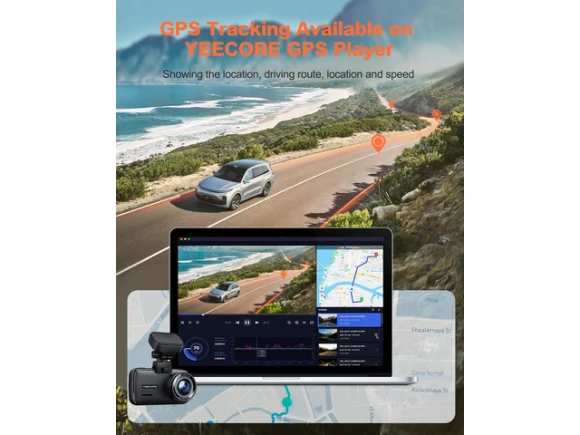 4K Dash Camera with WiFi and GPS — Dash Cam, YEECORE