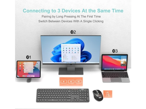 Bluetooth Keyboard and Mouse Set — Bluetooth Keyboard, Arteck