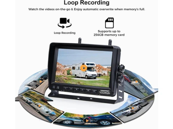 Magnetic Wireless Backup Camera System with Dual Cameras — Backup Camera, VOONOA