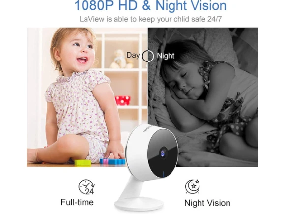 1080P Indoor Security Cameras, 4-Piece Set — Security Camera, LaView