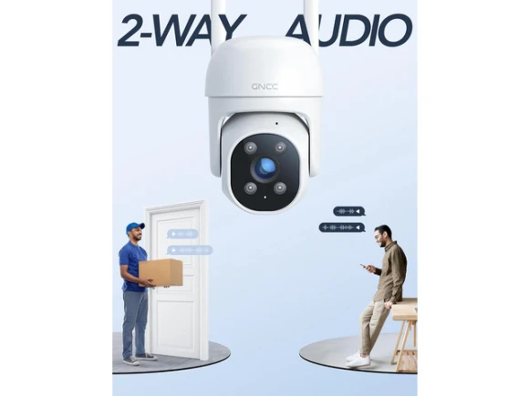 1080P Outdoor Security Camera with Pan-Tilt and Color Night Vision — Security Camera, GNCC