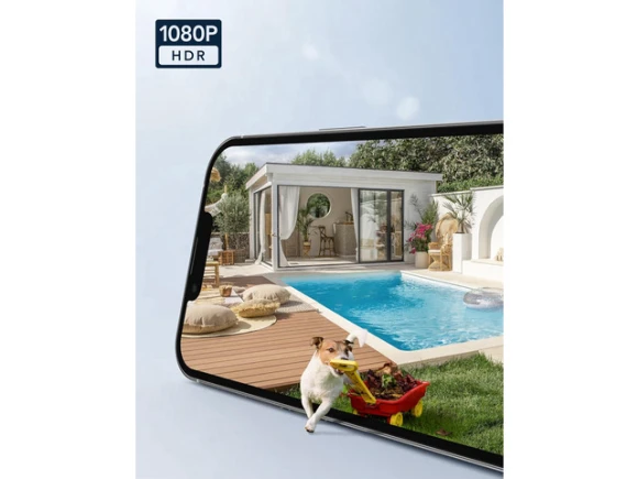 1080P Outdoor Security Camera with Pan-Tilt and Color Night Vision — Security Camera, GNCC