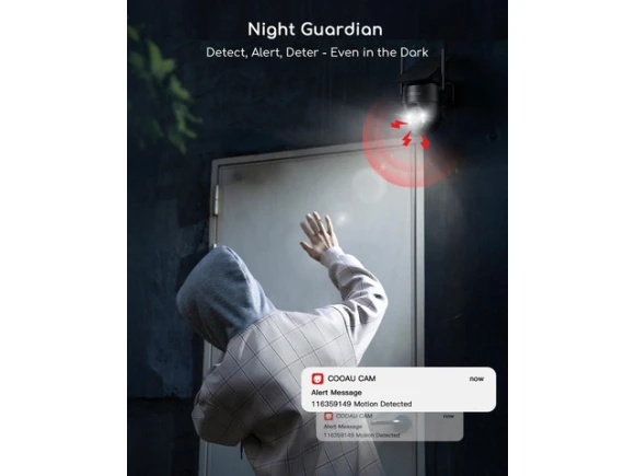 2K 360° Solar Security Camera — Security Camera, COOAU
