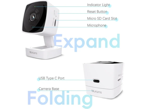 2K Indoor Camera, 4-Pack — Security Camera, blurams