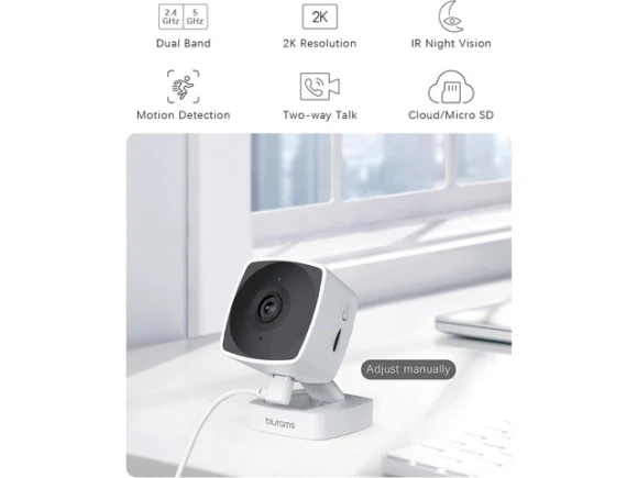 2K Indoor Security Camera — Security Camera, blurams