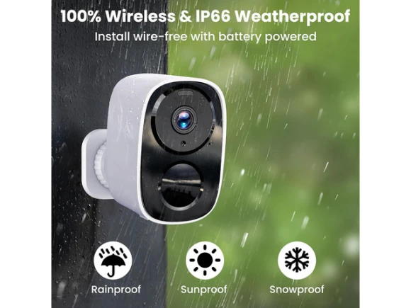 2K Wireless Outdoor Security Camera — Security Camera, Trisvision