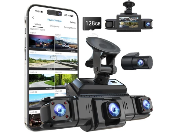 4-Channel Dash Cam with 128GB Card — Dash Cam, Xelite