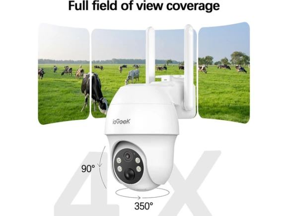 4G LTE Security Camera with Solar Panel and Included SIM Card — Security Camera, iegeek