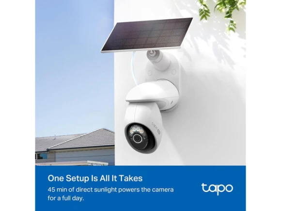 4K Outdoor Surveillance Camera with Solar Panel — Security Camera, Tapo