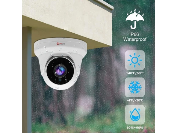4MP PoE IP Turret Camera with Microphone — Security Camera, Anpviz