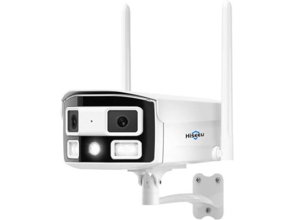 Dual-Lens Surveillance Camera, 4MP — Security Camera, Hiseeu