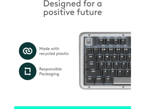 Graphite Wireless Mechanical Keyboard — Bluetooth Keyboard, Alto Keys