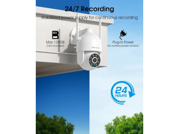 Outdoor Security Camera, 2 Pack — Security Camera, Trisvision
