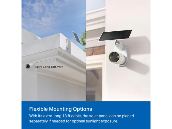 Outdoor Wireless Battery Security Camera with Solar Panel — Security Camera, Tapo