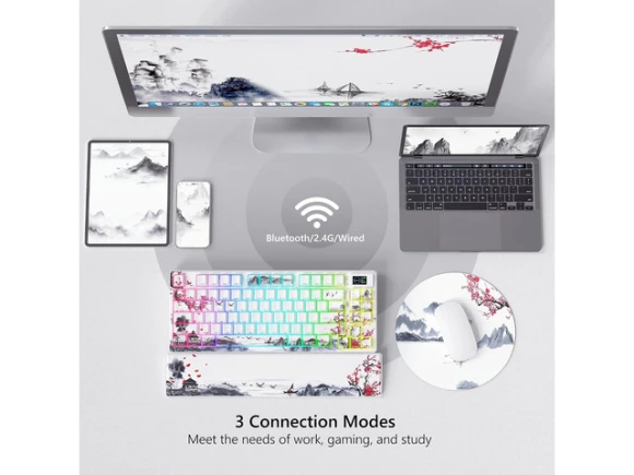 75% Wireless Mechanical Keyboard — Bluetooth Keyboard, Womier