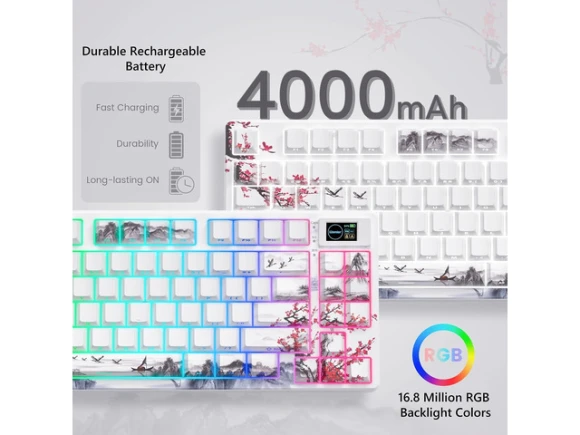 75% Wireless Mechanical Keyboard — Bluetooth Keyboard, Womier