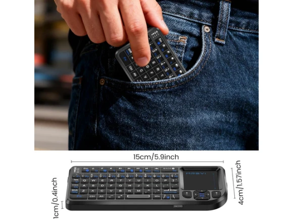 Mini Keyboard with Touchpad — Bluetooth Keyboard, TAURKENAM