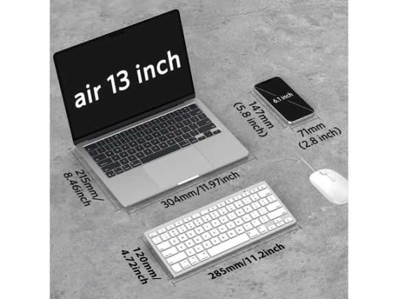 Wireless Bluetooth Keyboard, Ultra-Slim and Portable, Ergonomic Design — Bluetooth Keyboard, OMOTON