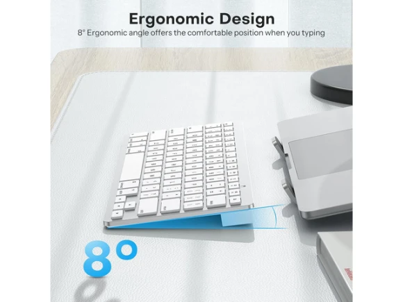 Wireless Bluetooth Keyboard, Ultra-Slim and Portable, Ergonomic Design — Bluetooth Keyboard, OMOTON