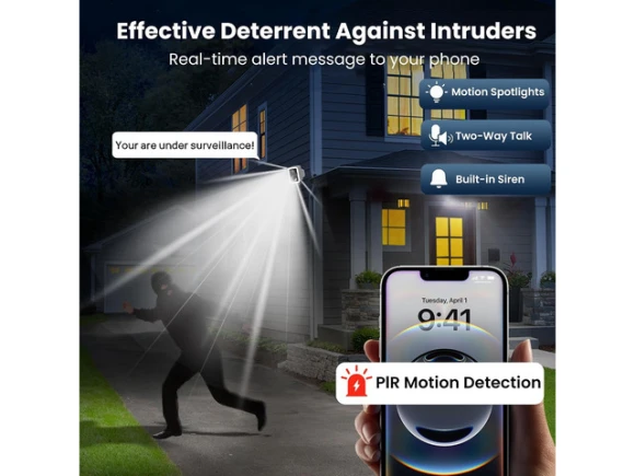 2K Wireless Outdoor Security Camera — Security Camera, Trisvision