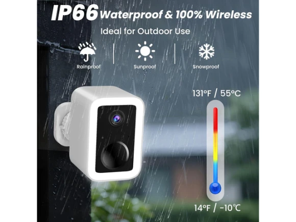 2K Wireless Outdoor Security Camera — Security Camera, Trisvision