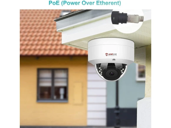 4 MP PoE IP Dome Security Camera with 2.8 mm Wide-Angle Lens — Security Camera, Anpviz