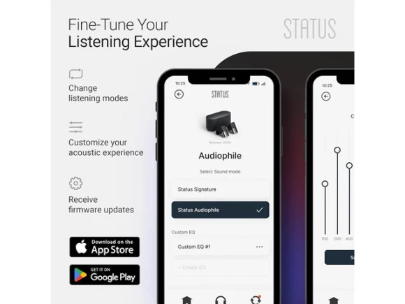 Black Wireless Earbuds — Wireless Earbuds, Status