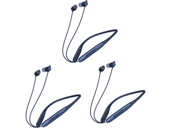 Bluetooth Neckband Earbuds, Blue, 3-Pack — Wireless Earbuds, Trisvision