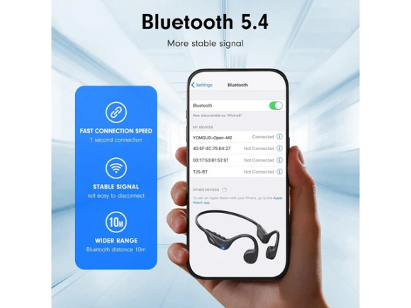 Bone Conduction Headphones — Wireless Earbuds, Trisvision