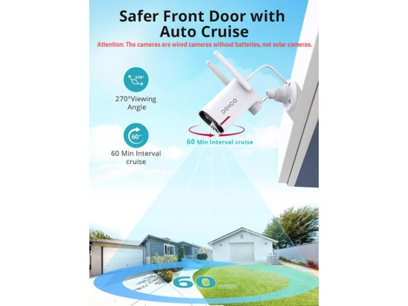 Outdoor Security Camera, 2 Pack — Security Camera, DEKCO