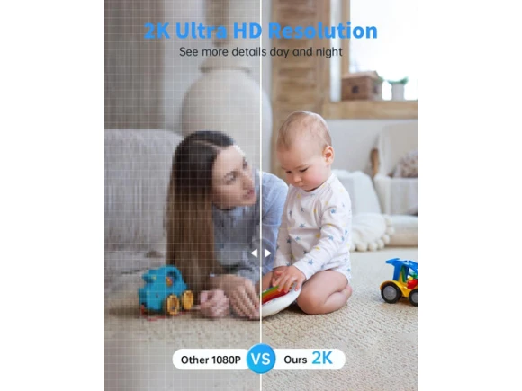 Outdoor Wireless Security Cameras, 2 Pack — Security Camera, Trisvision
