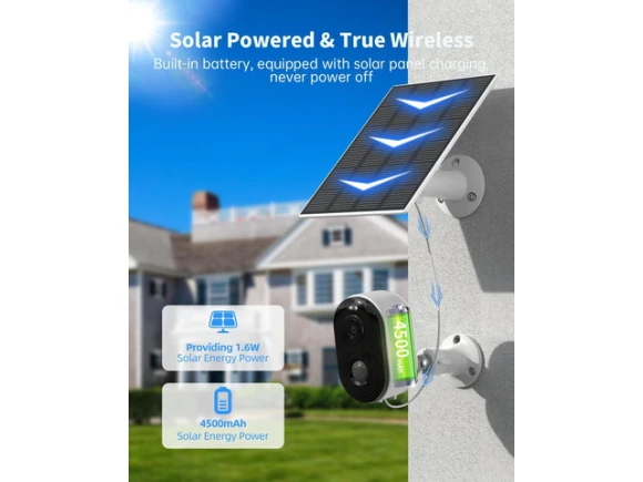 Outdoor Wireless Security Cameras, 2 Pack — Security Camera, Trisvision