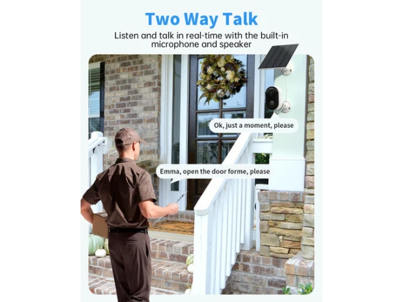 Outdoor Wireless Security Cameras, 2 Pack — Security Camera, Trisvision