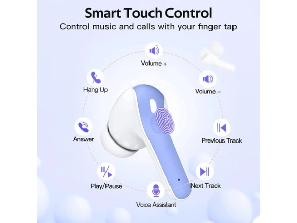 True Wireless Earbuds with Wireless Charging Case — Wireless Earbuds, TAGRY
