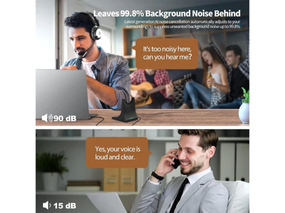Wireless Headset — Wireless Earbuds, Trisvision