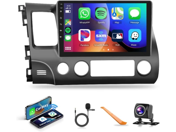 10.1-inch HD IPS Car Stereo Radio for Honda Civic 2006–2011 — Car Infotainment System, Podofo