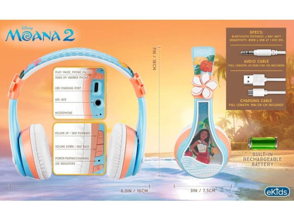 Bluetooth Headphones — Wireless Earbuds, eKids