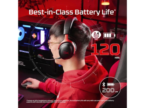 Cloud III S Wireless Gaming Headset, Black — Wireless Earbuds, HyperX