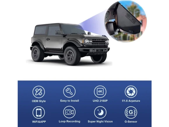Dash Camera for Ford Bronco — Dash Cam, Fitcamx