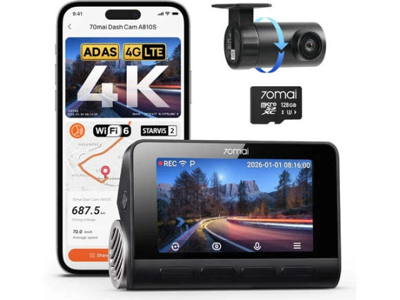 Dual dash cam, front and rear — Dash Cam, 70mai