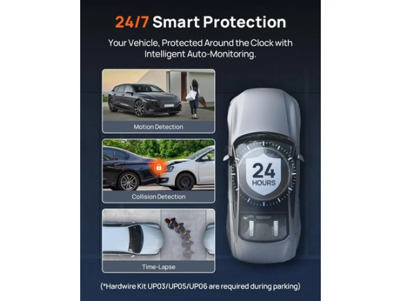 Dual dash cam, front and rear — Dash Cam, 70mai