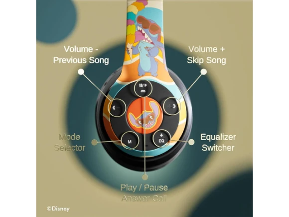Foldable Over-Ear Headphones — Wireless Earbuds, Disney