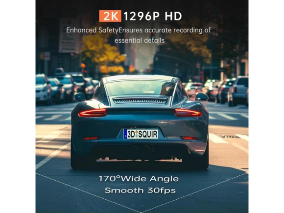 Front Dash Camera, 1296P — Dash Cam, Trisvision