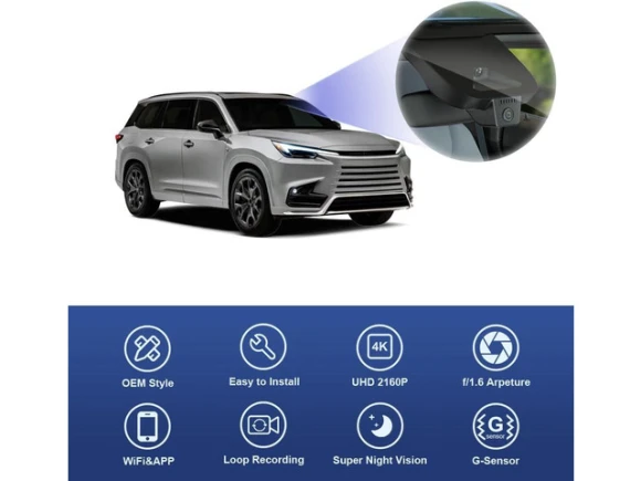 Lexus TX Dash Camera, 2024–2026 — Dash Cam, Fitcamx