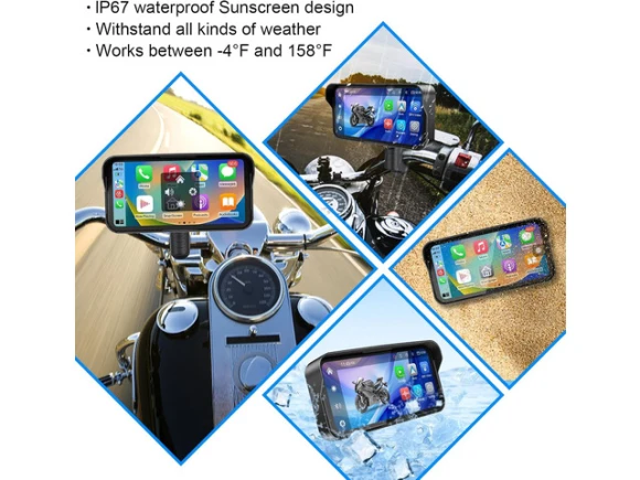 Motorcycle CarPlay and GPS Navigation System — Car Infotainment System, Trisvision
