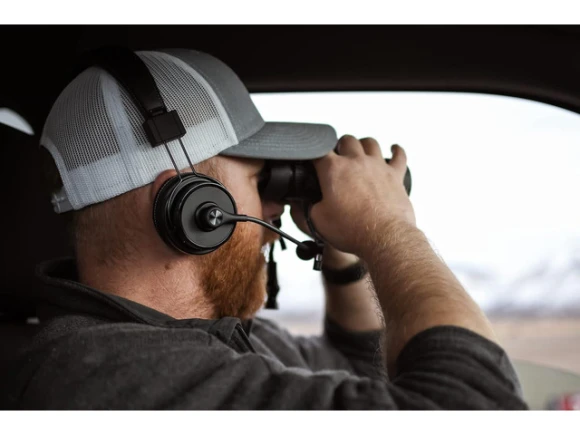 One-Ear Wireless Bluetooth Headset — Wireless Earbuds, Blue Tiger