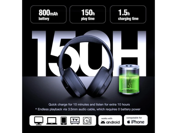 Over-Ear Headphones — Wireless Earbuds, Trisvision